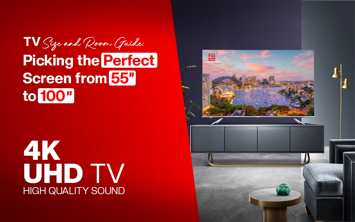 TV Size & Room Guide: 55–100 Inch Screens